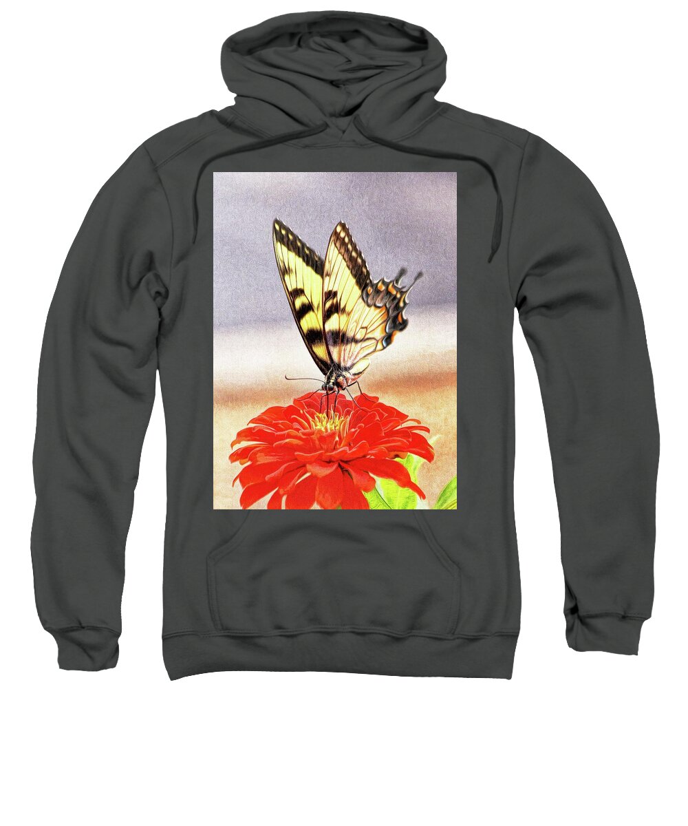 Butterfly Sweatshirt featuring the photograph Magical Butterfly by Ola Allen