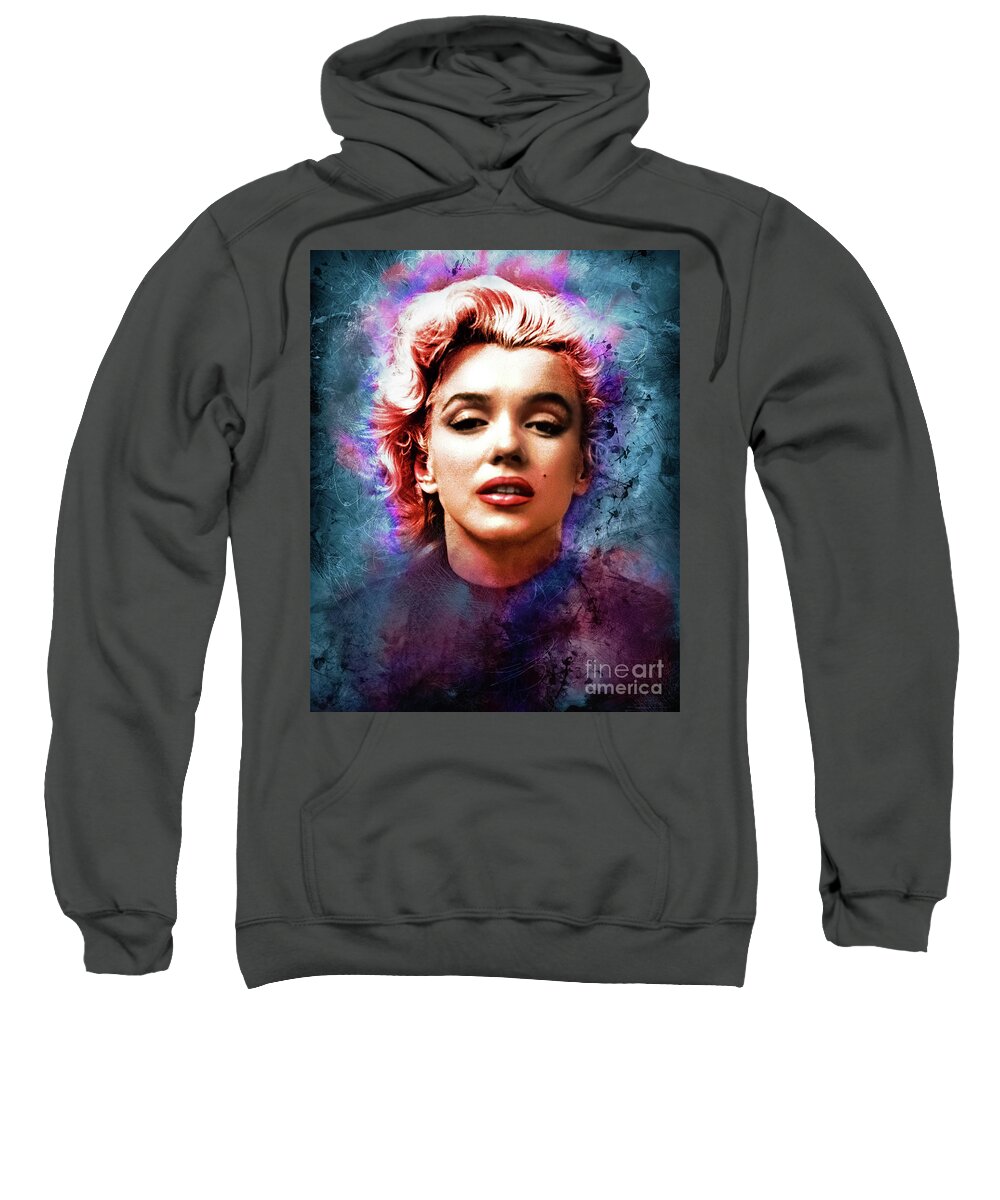 Marilyn Monore Sweatshirt featuring the photograph Marilyn in the clouds by Franchi Torres