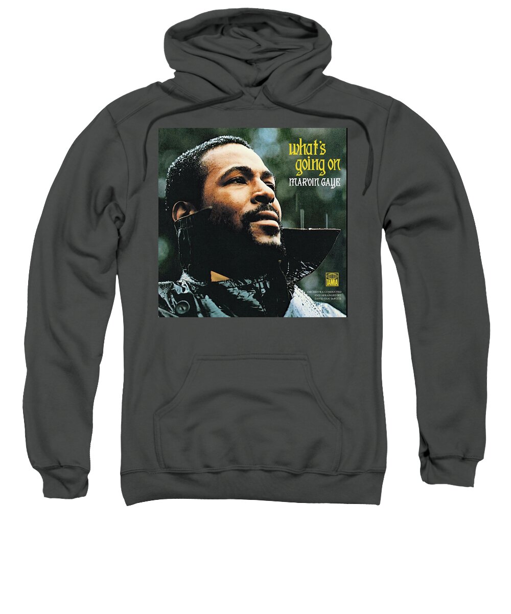 Marvin Gaye Sweatshirt featuring the photograph Marvin Gaye Whats Going On by Imagery-at- Work