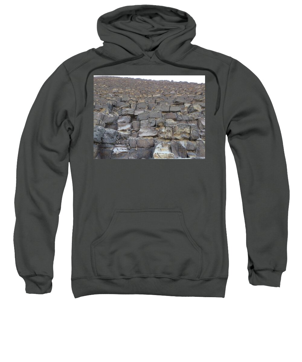 Giza Sweatshirt featuring the photograph Menkaure Pyramid by Trevor Grassi
