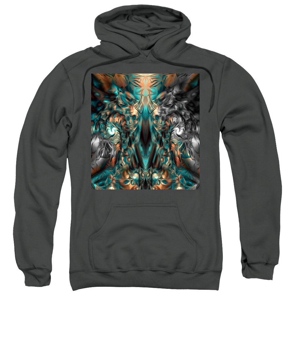 Visionary Sweatshirt featuring the digital art More will be revealed by Jeff Malderez