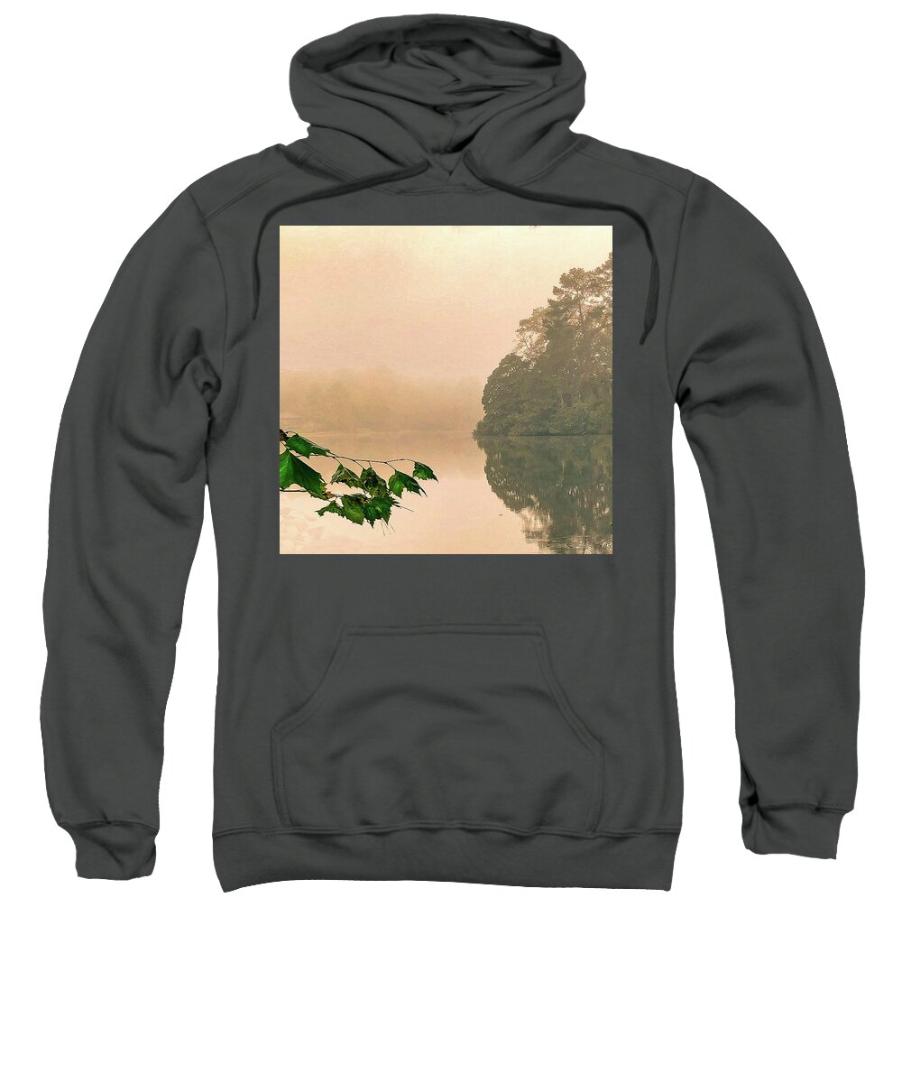 Landscape Art Sweatshirt featuring the photograph Morning's Edges by Edward Shmunes