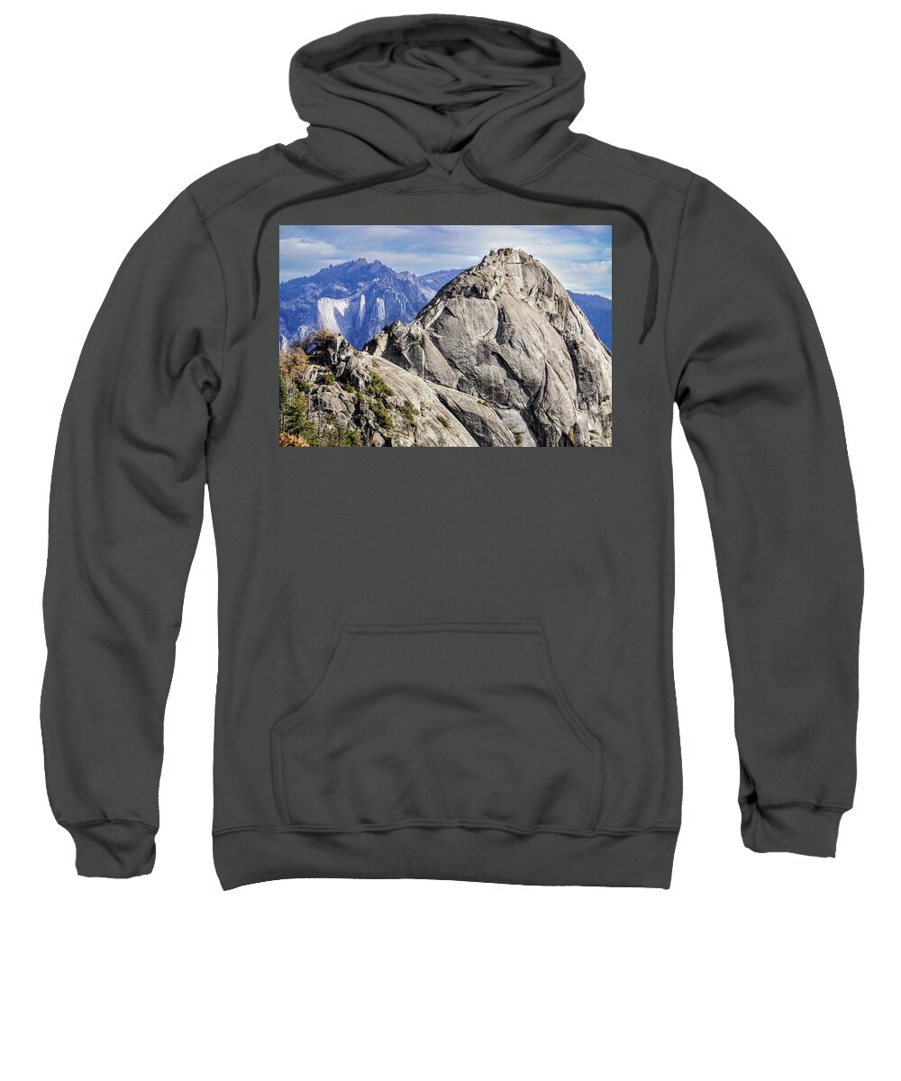 Sequoia National Park Sweatshirt featuring the photograph Moro Rock by Brett Harvey