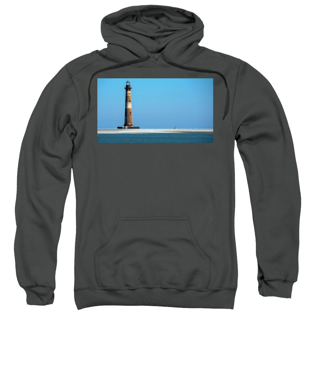 Morris Island Sweatshirt featuring the photograph Morris Island Lighthouse 3 by WAZgriffin Digital
