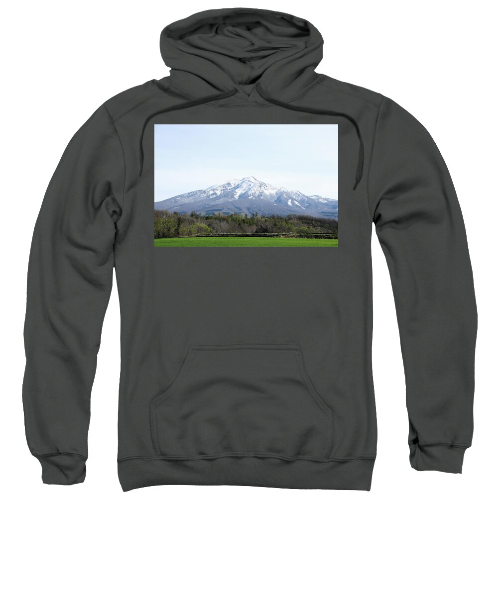 Mt.iwaki Sweatshirt featuring the photograph Mount Iwaki by Kaoru Shimada
