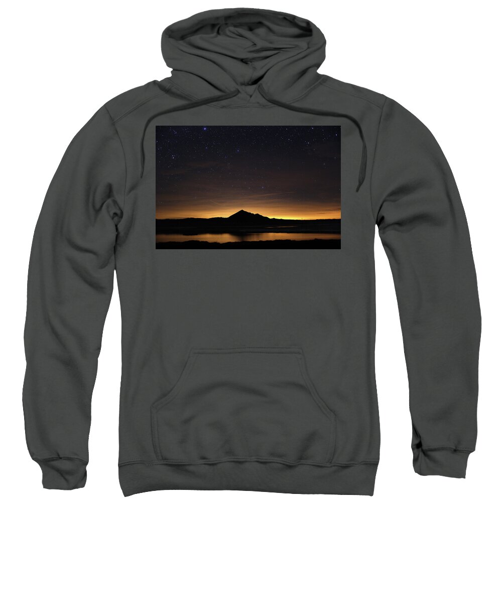 Death Valley Sweatshirt featuring the photograph Mt. Tecopa at the Hot Springs by Joseph Philipson