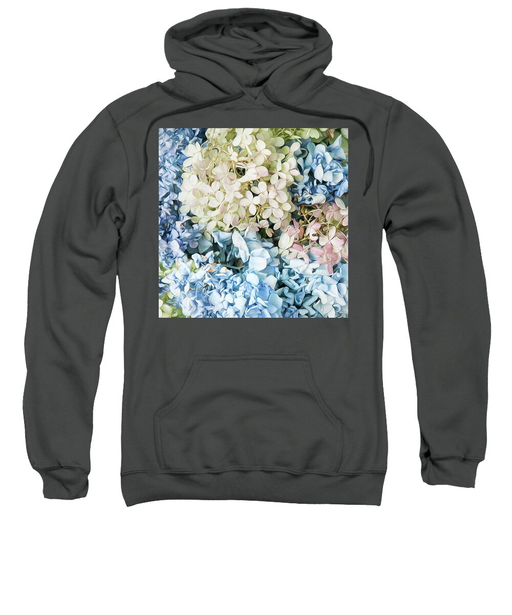 Hydrangea Sweatshirt featuring the photograph Multi Colored Hydrangea by Theresa Tahara