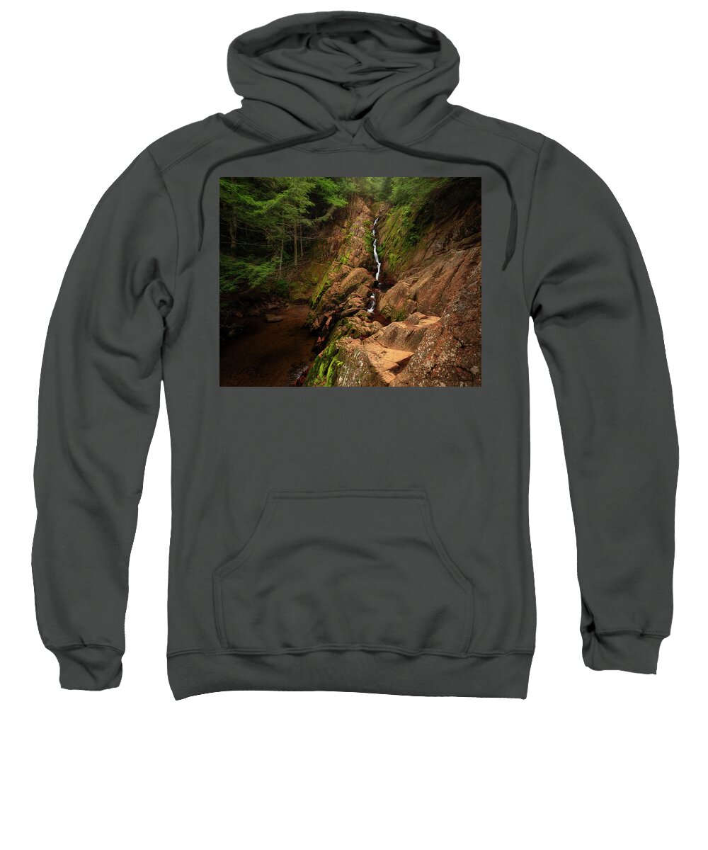 Waterfall Sweatshirt featuring the photograph Nature Carves by Nate Brack