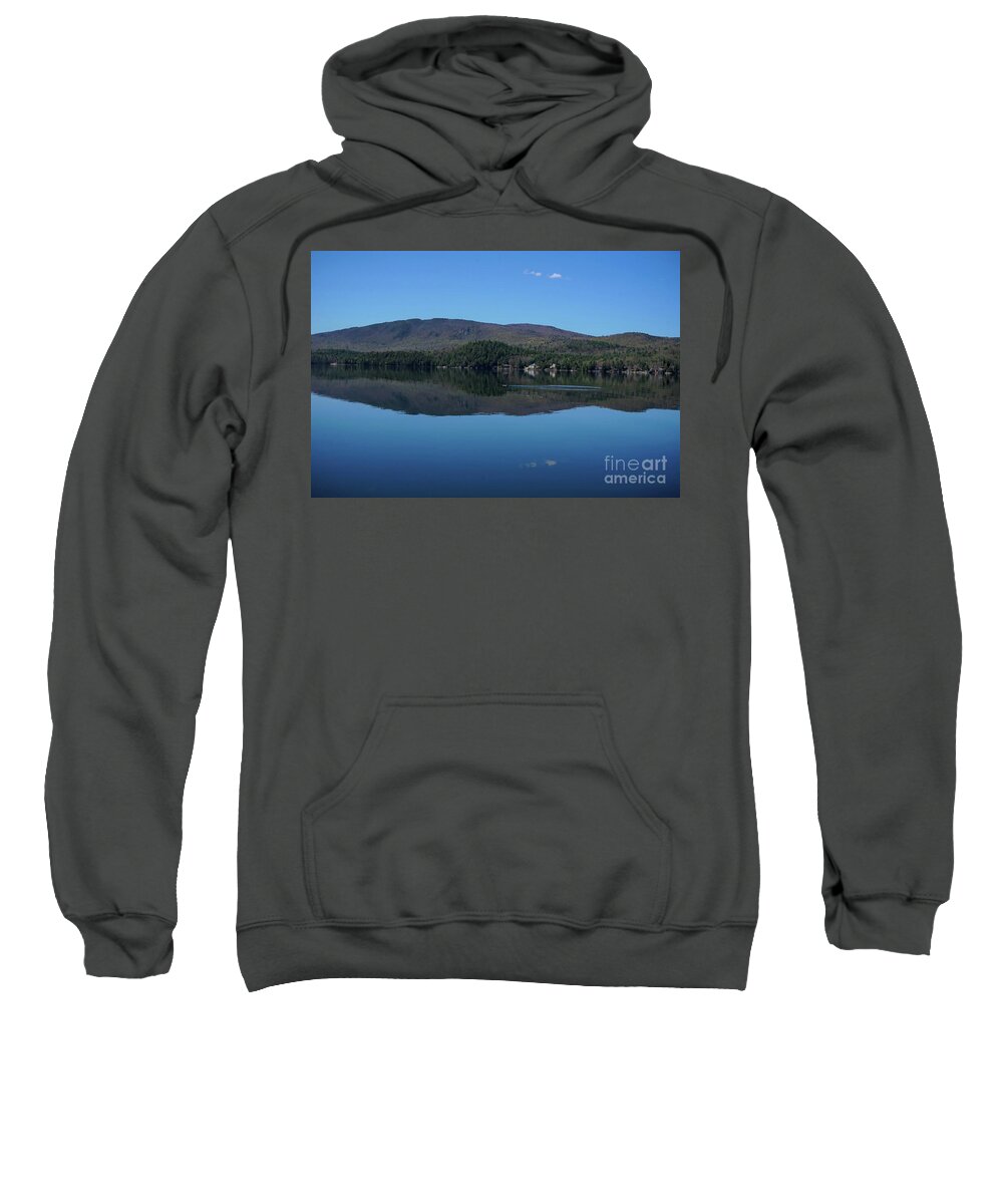 Loon Sweatshirt featuring the photograph Newfound Reflections Home of the Loons by Xine Segalas