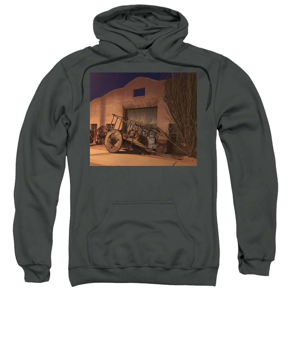 Night Scene Sweatshirt featuring the photograph Night Scene After Dinner by Dorsey Northrup