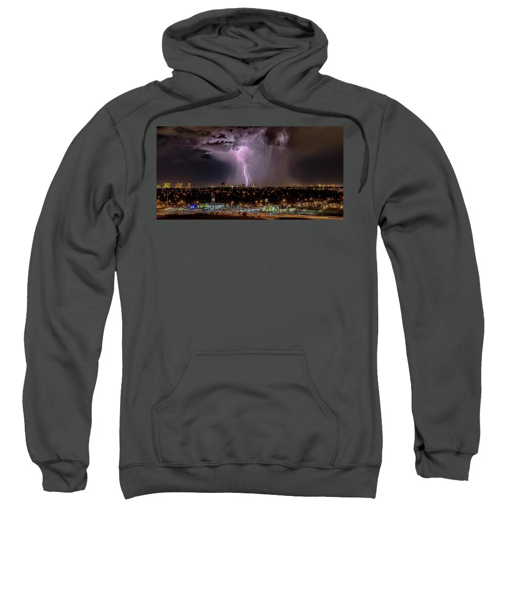 Sweatshirt featuring the photograph North American Monsoon Las Vegas by Michael W Rogers