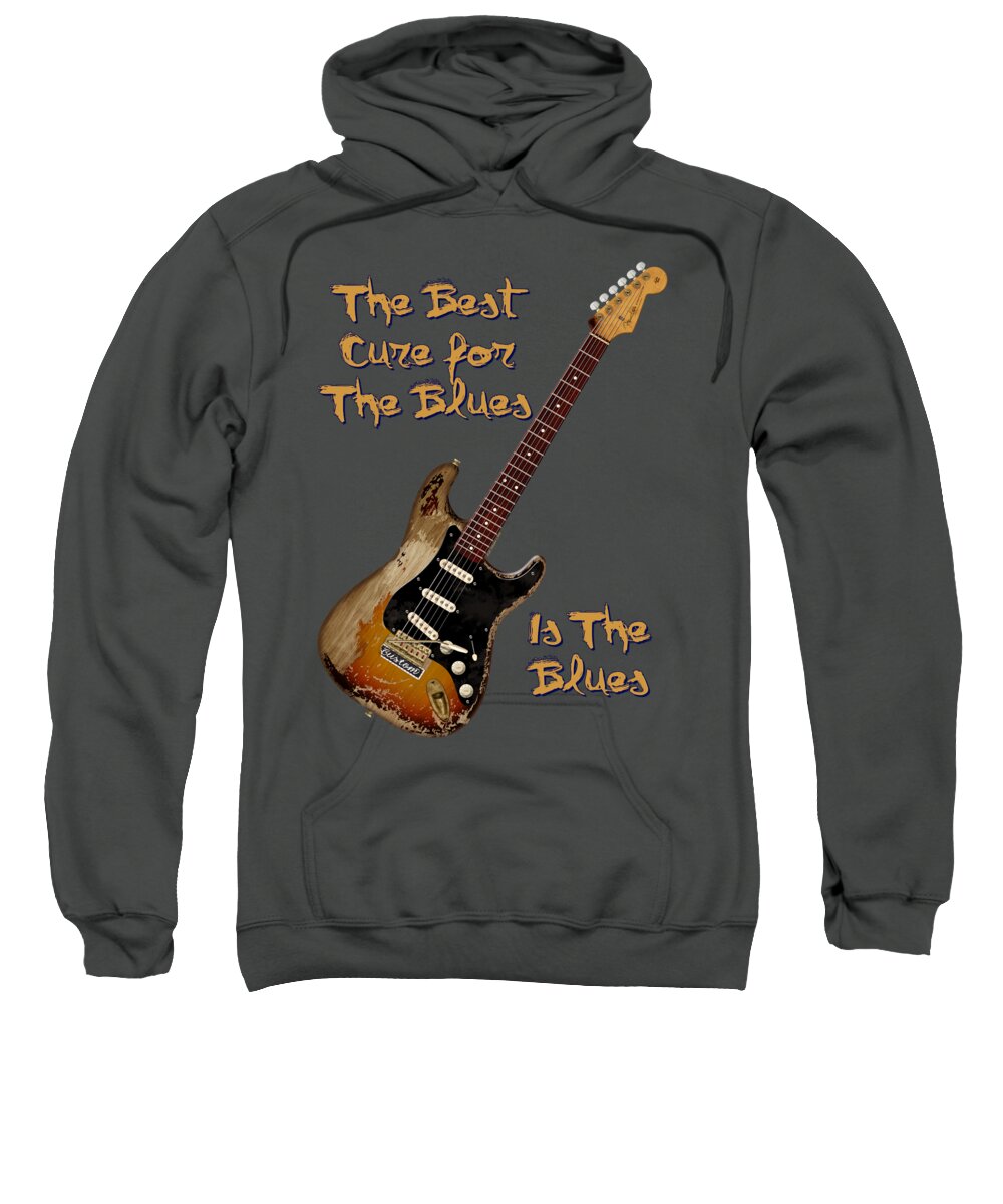 Stratocaster Sweatshirt featuring the digital art Number One Cure Shirt by WB Johnston