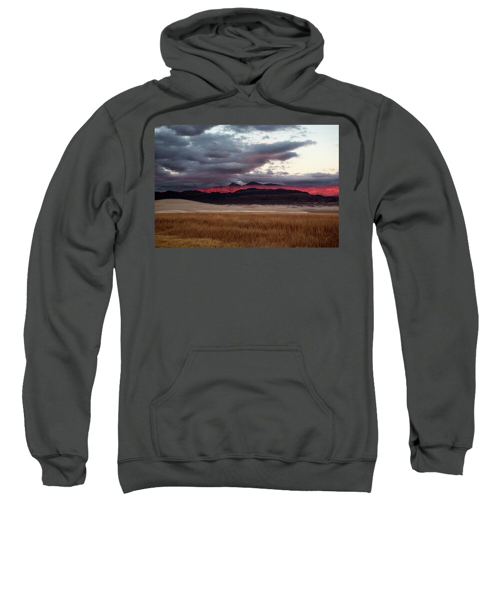 Tecopa Sweatshirt featuring the photograph Oasis Sunset 2 by Joseph Philipson