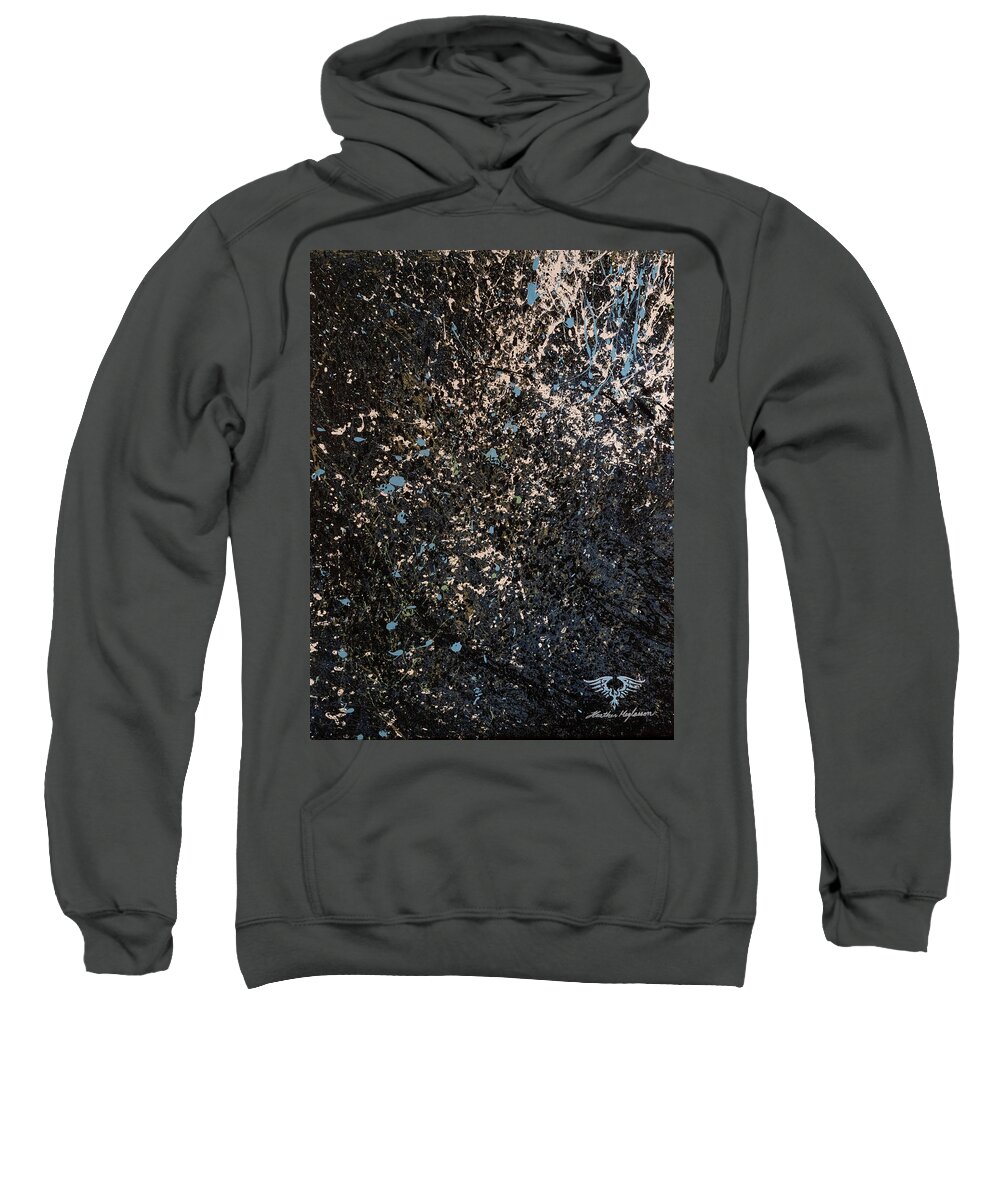Abstract Sweatshirt featuring the painting Odyssey by Heather Meglasson Impact Artist