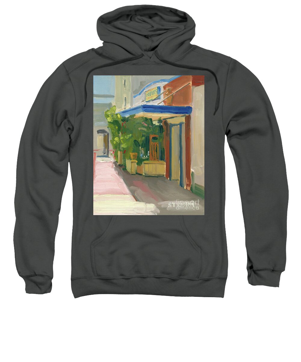Ranchos Sweatshirt featuring the painting Old San Diego, Ranchos by Paul Strahm