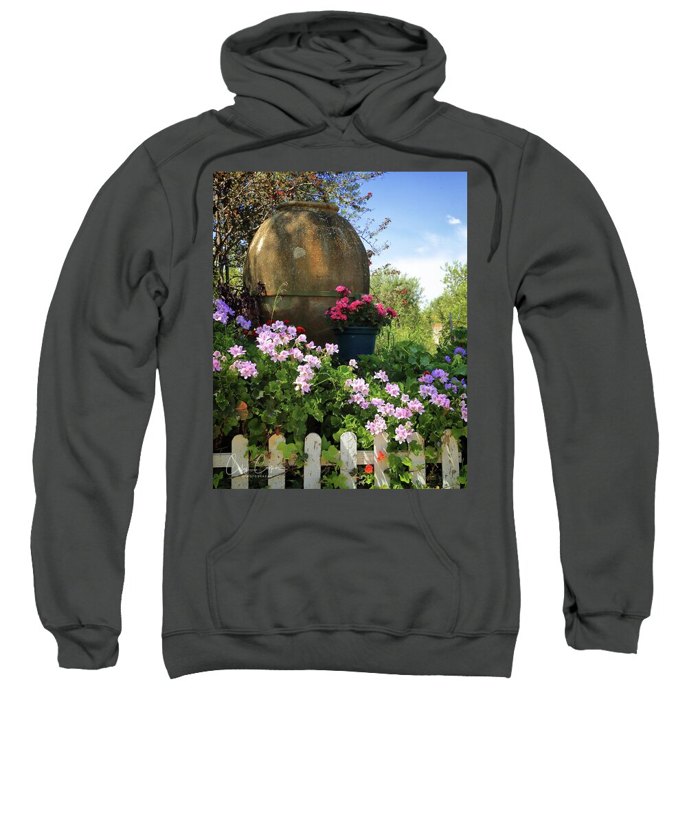 Olive Sweatshirt featuring the photograph Olive Oil Vessel by Coby Cooper