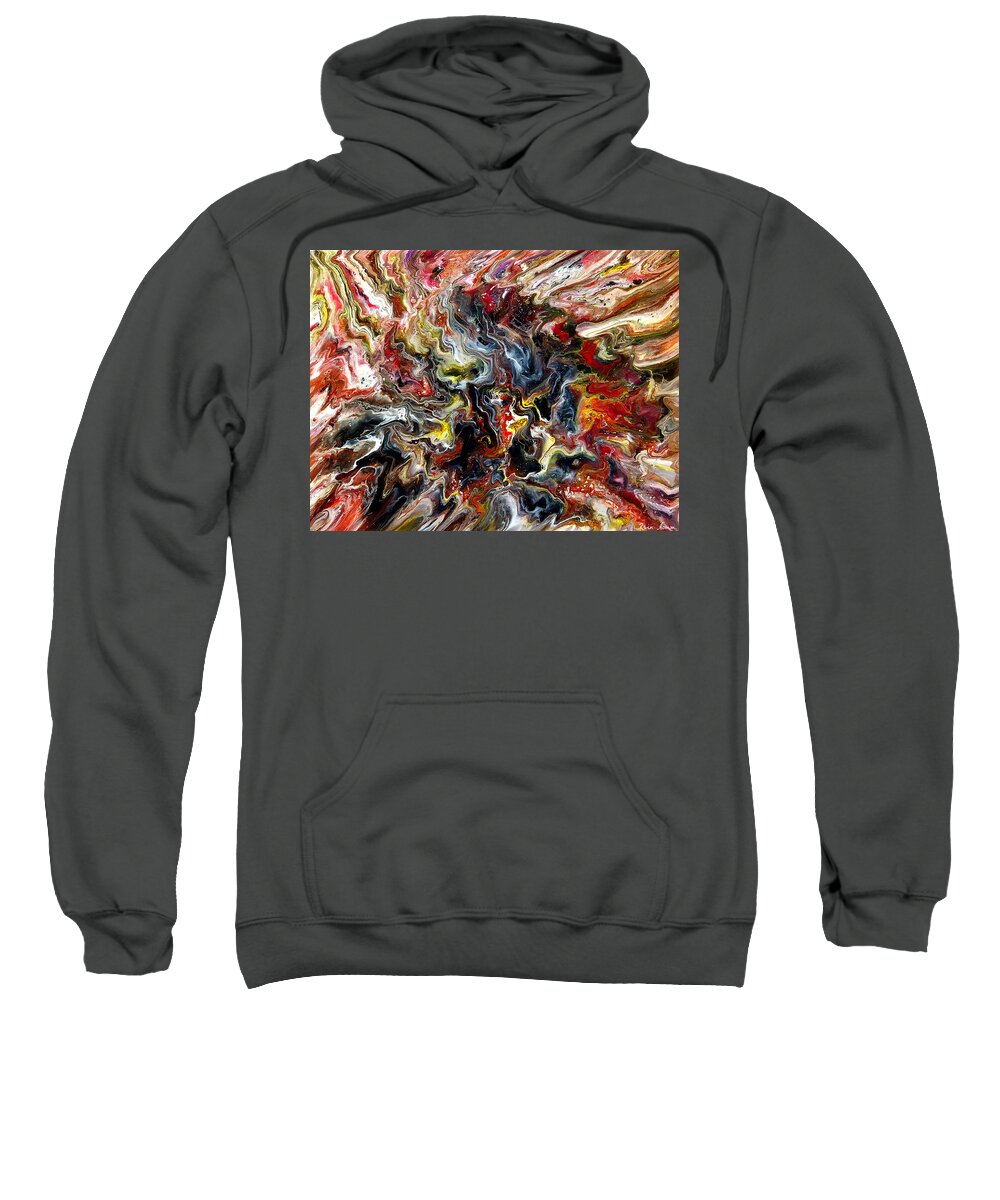  Sweatshirt featuring the painting One Less Star by Rein Nomm