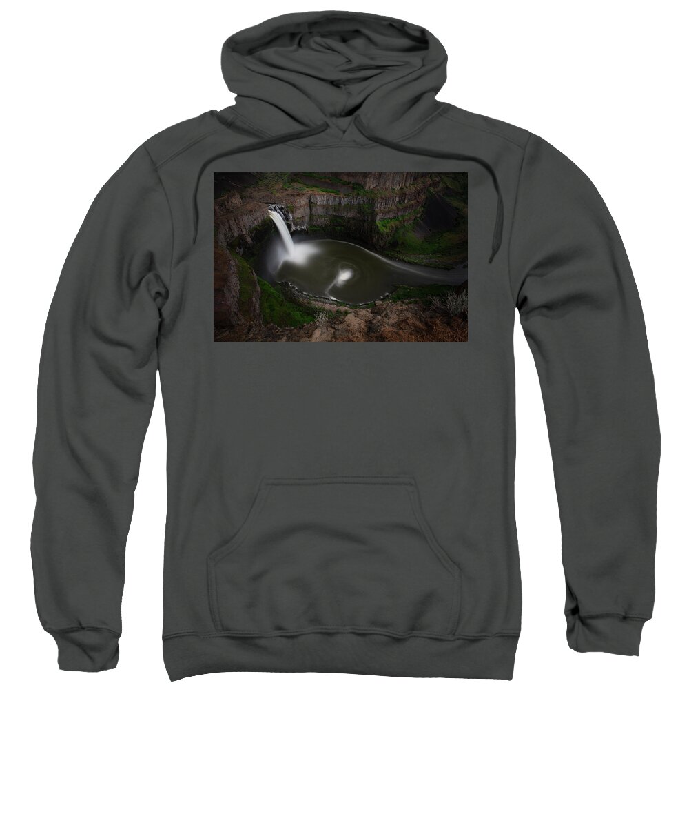 Palouse Falls Sweatshirt featuring the digital art Palouse Falls by Phil Dyer