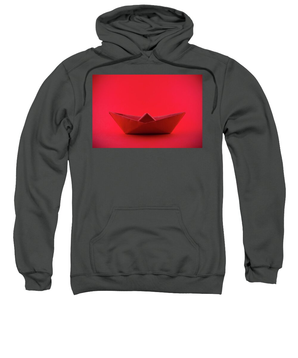Paper Boat Sweatshirt featuring the photograph Paper boat by Fabiano Di Paolo