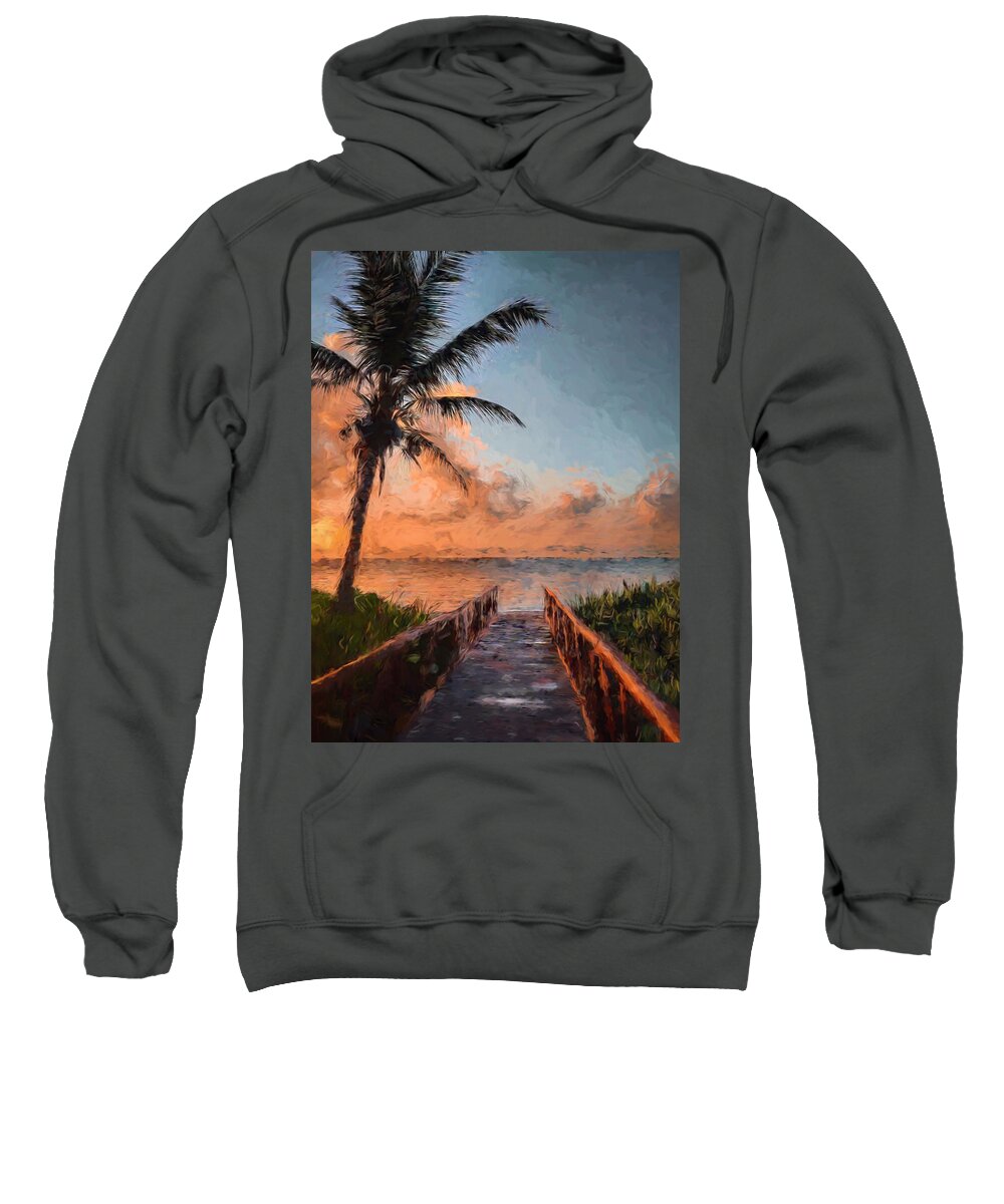  Sweatshirt featuring the photograph Paradise by Bruce Bonnett