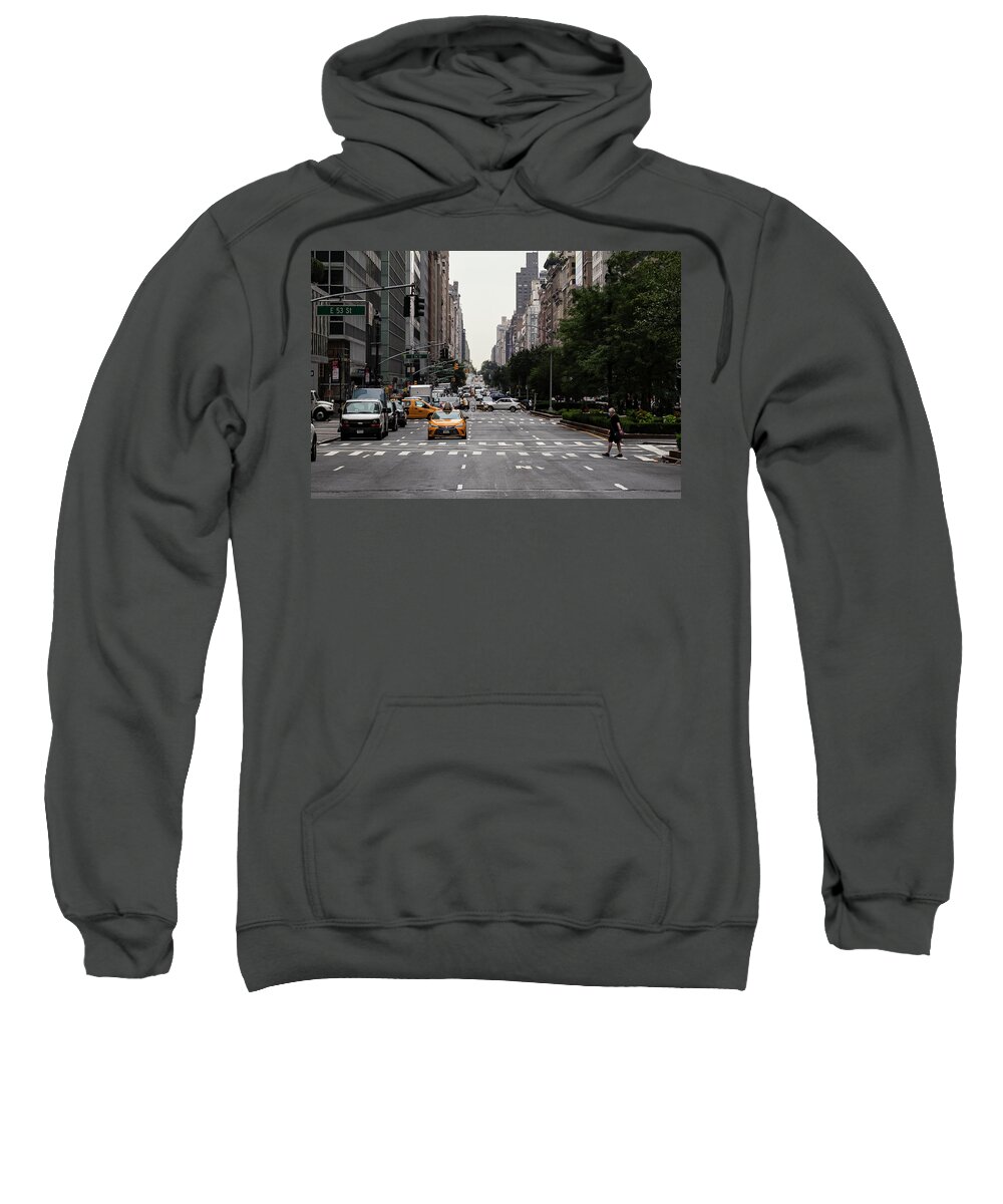 Cityscape Sweatshirt featuring the photograph Park Street by Marlo Horne