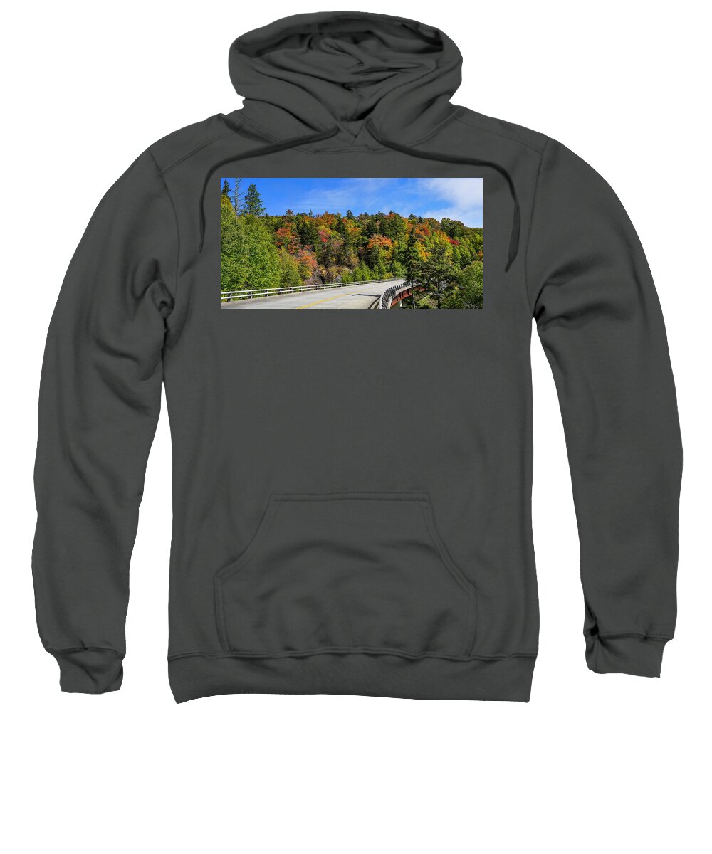 Parkway Sweatshirt featuring the photograph Parkway Autumn Palette by Dale R Carlson