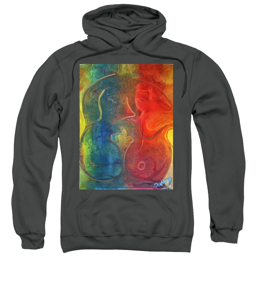 Prints Sweatshirt featuring the painting Passion by Jack Diamond