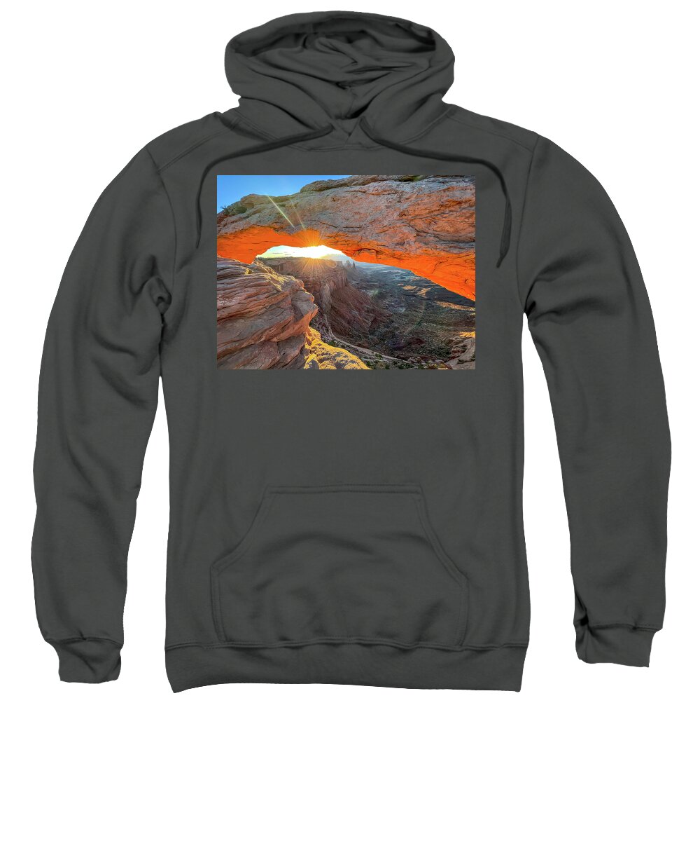 Utah Sweatshirt featuring the photograph Peekaboo by Ed Stokes