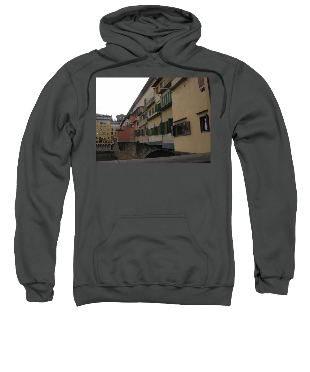 Ponte Vecchio Sweatshirt featuring the photograph Ponte Vecchio by Regina Muscarella