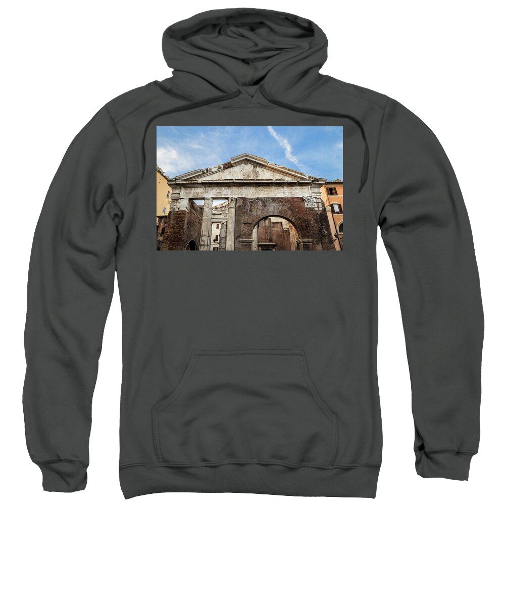 Ancient Sweatshirt featuring the photograph Porticus Octaviae in Rome, Italy by Fabiano Di Paolo