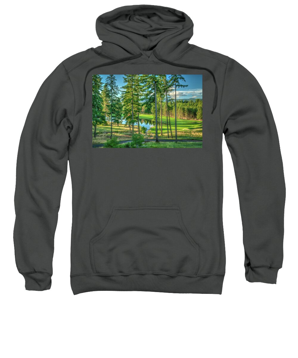 Golf Sweatshirt featuring the photograph Prospector Golf Course by Spencer McDonald