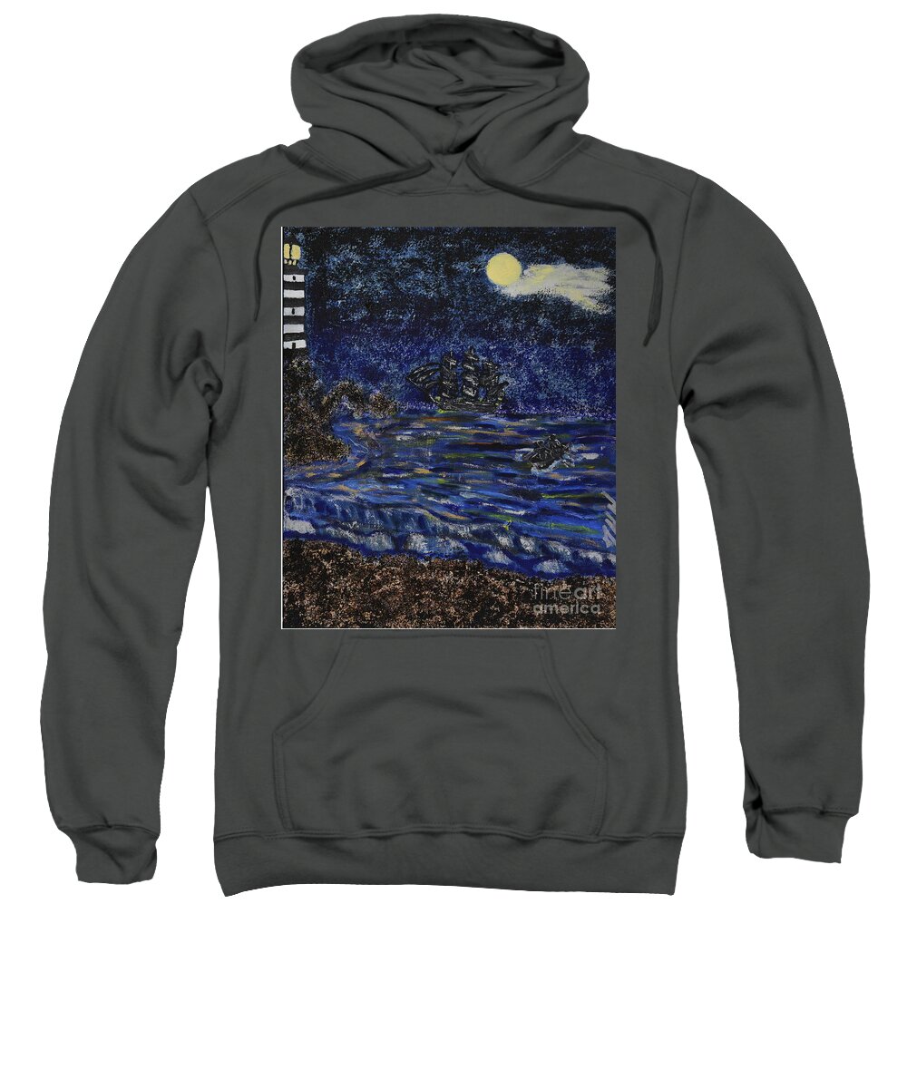 England Sweatshirt featuring the mixed media Quiet Tides by David Westwood