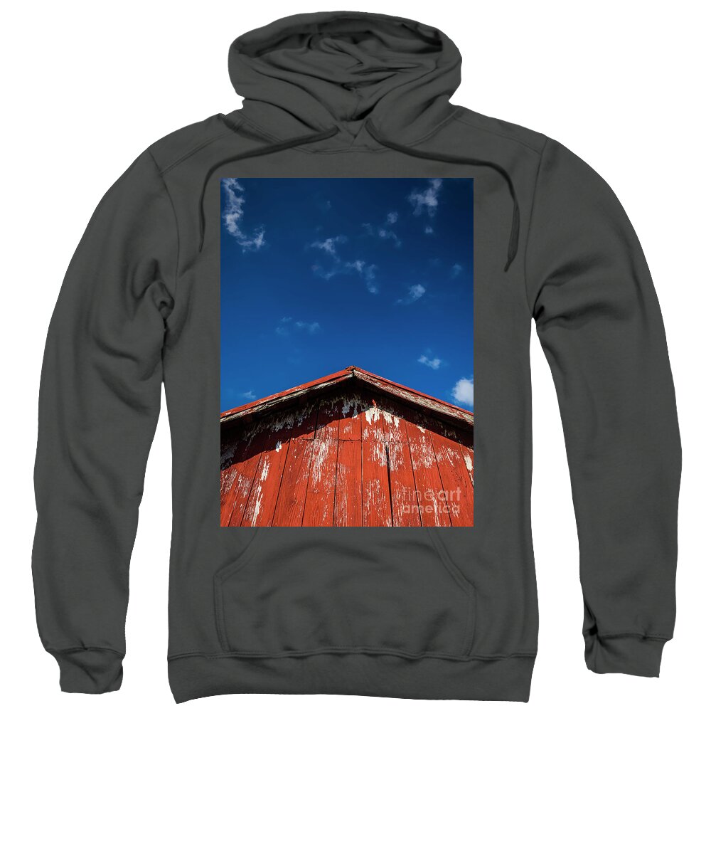 Barns Sweatshirt featuring the photograph Red Barn by Maresa Pryor-Luzier