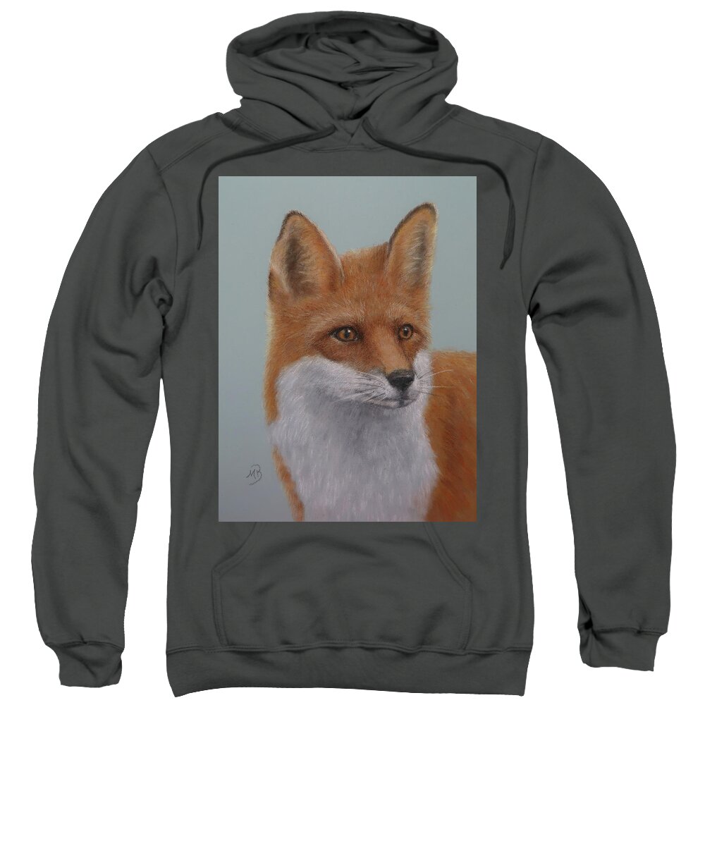Fox Sweatshirt featuring the painting Red Fox by Monica Burnette