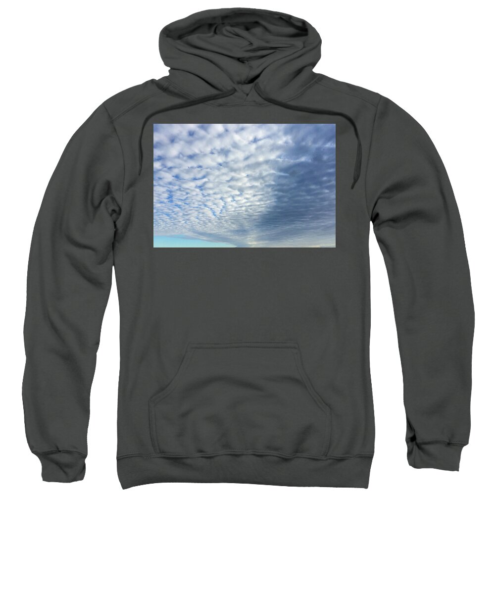 Jennifer Kane Webb Sweatshirt featuring the photograph Rippled Sky by Jennifer Kane Webb
