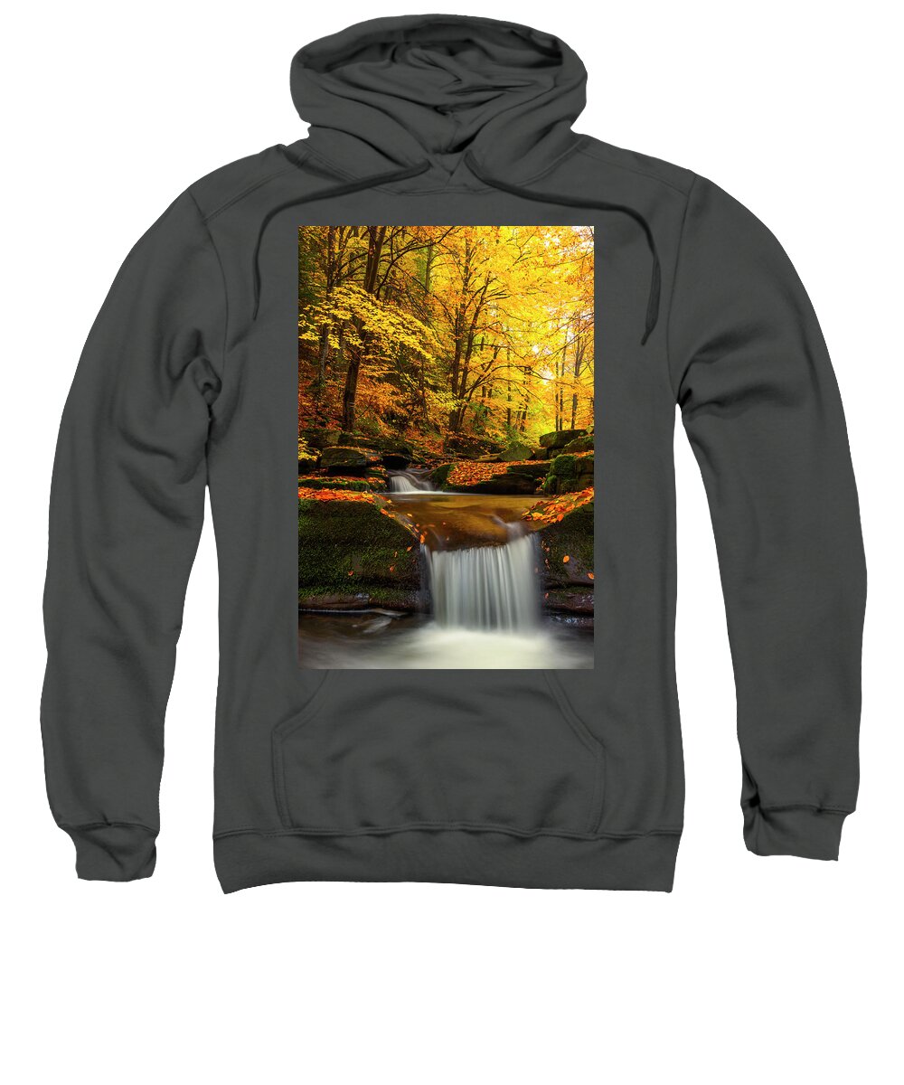 Mountain Sweatshirt featuring the photograph River Rapid by Evgeni Dinev