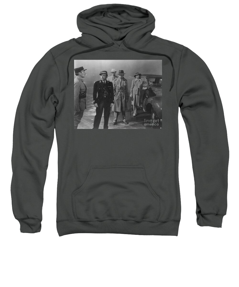 Humphrey Bogart Sweatshirt featuring the photograph Round up the Usual Suspects - Casablanca by Doc Braham
