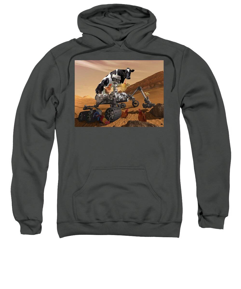 Adventurers Of Sadie And Emma Sweatshirt featuring the photograph Rover testing for ARK 2 by James Bethanis