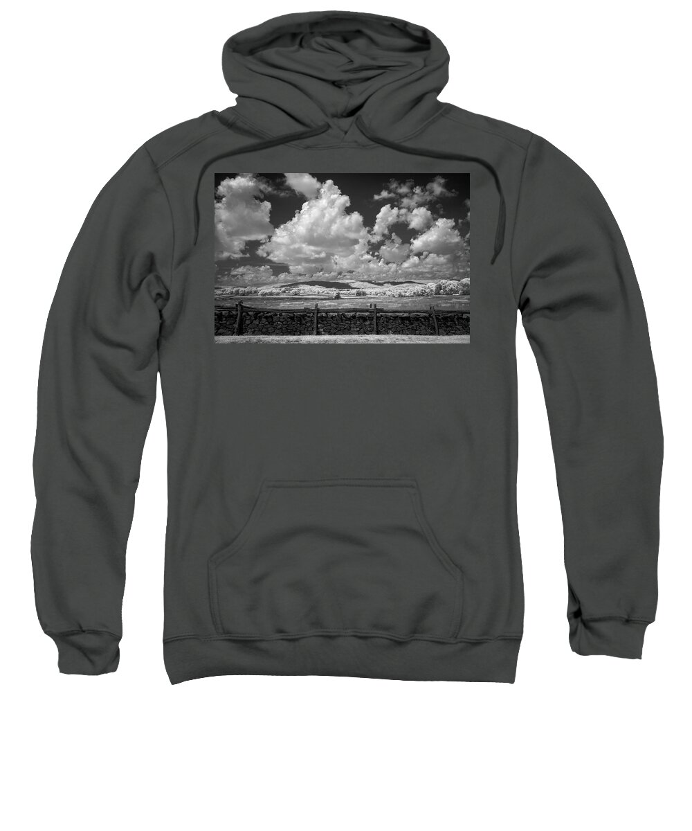 Clouds Sweatshirt featuring the photograph Rural Solitude by Norman Reid