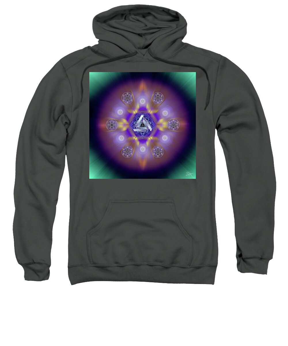 Endre Sweatshirt featuring the photograph Sacred Geometry 795 by Endre Balogh