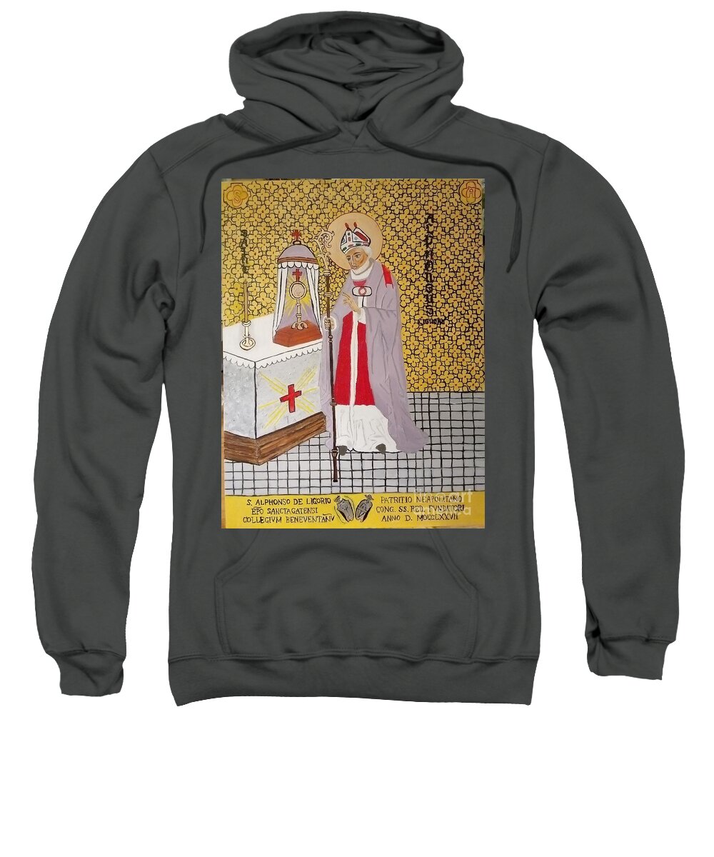 Saint Sweatshirt featuring the painting Saint Alphonsus Lagori by Sherrie Winstead