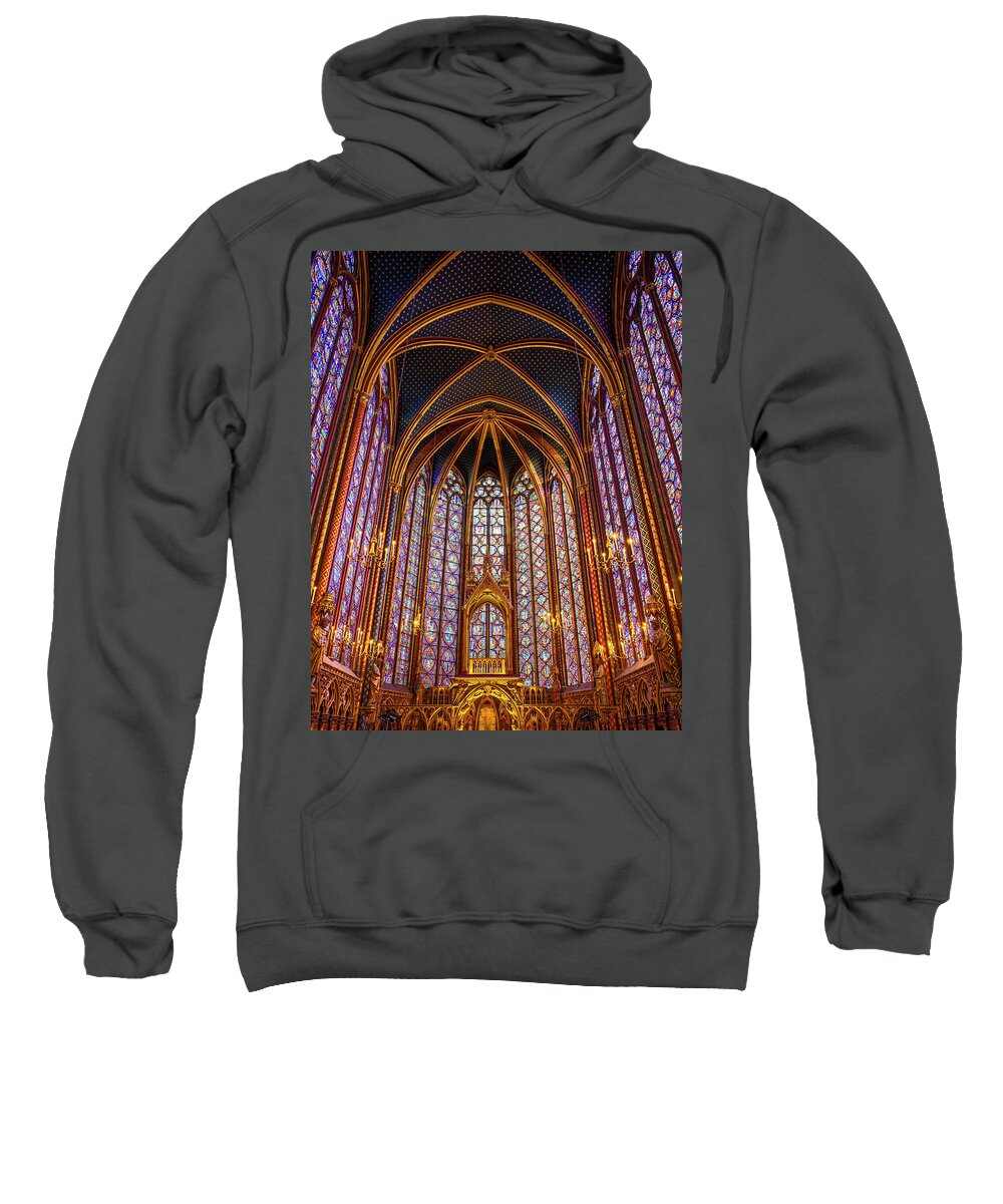 Catholic Sweatshirt featuring the photograph Sainte Chapelle by Dee Potter