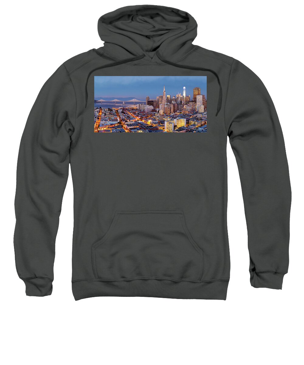 Gary Johnson Sweatshirt featuring the photograph San Francisco Skyline 2 by Gary Johnson