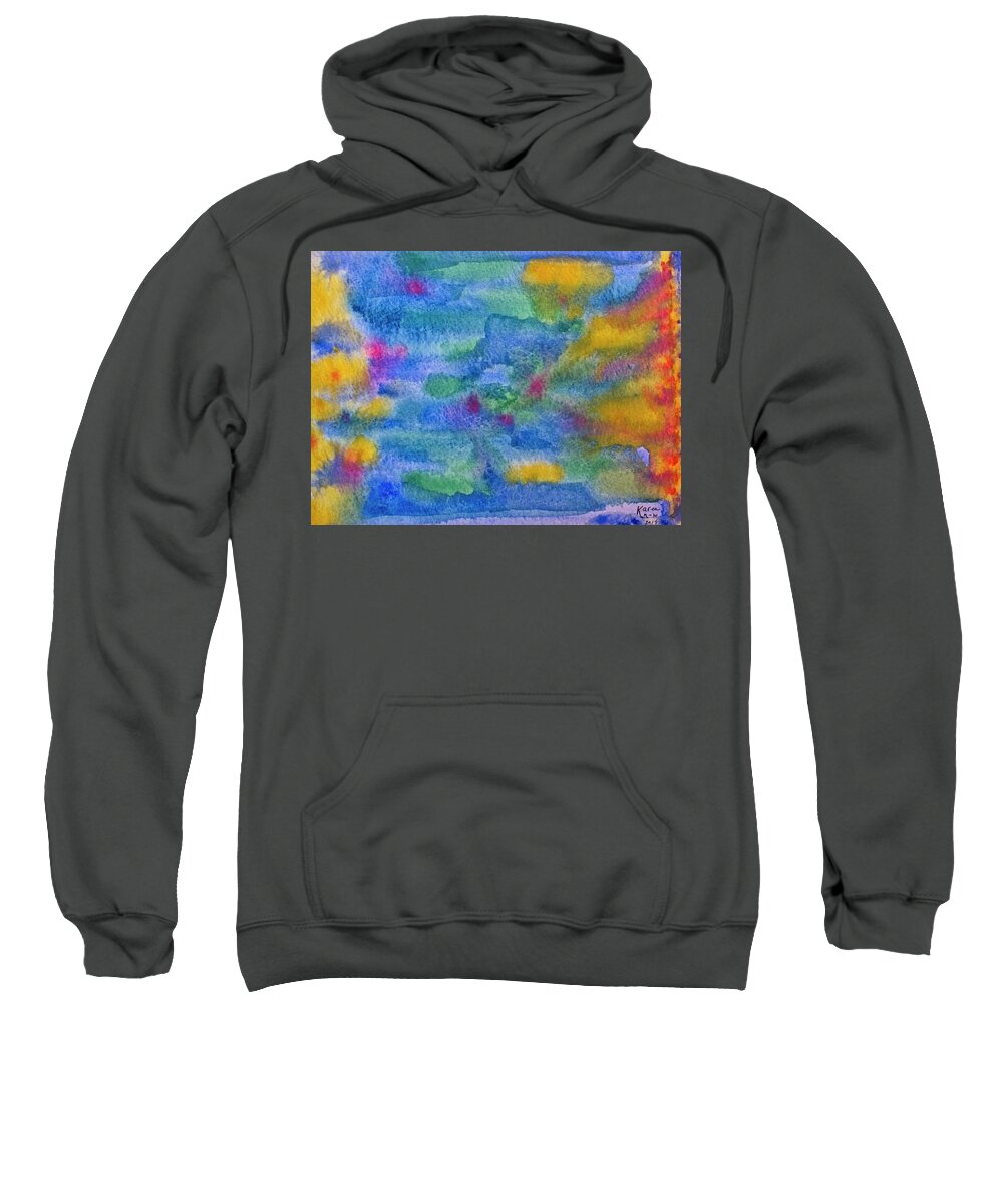 Search Sweatshirt featuring the painting Searching For Hope by Karen Nice-Webb