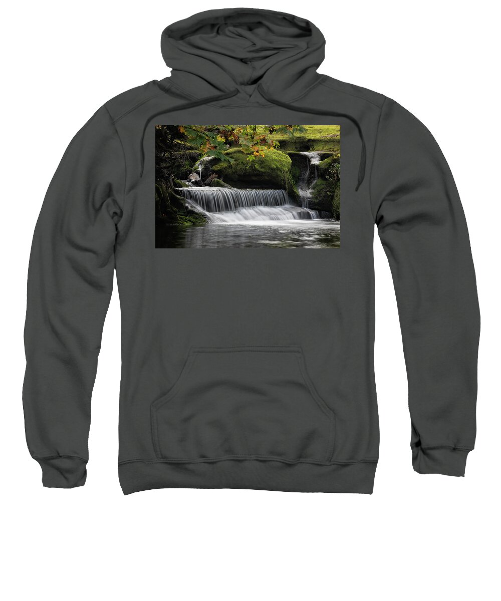 Waterfall Sweatshirt featuring the photograph Serenity by Randy Hall
