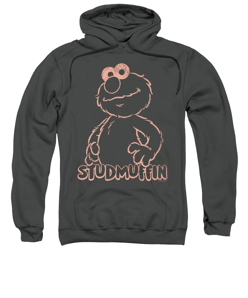 Winter Lion Sweatshirt featuring the digital art Sesame Street Show Studmuffin by Savannah Ivarsson