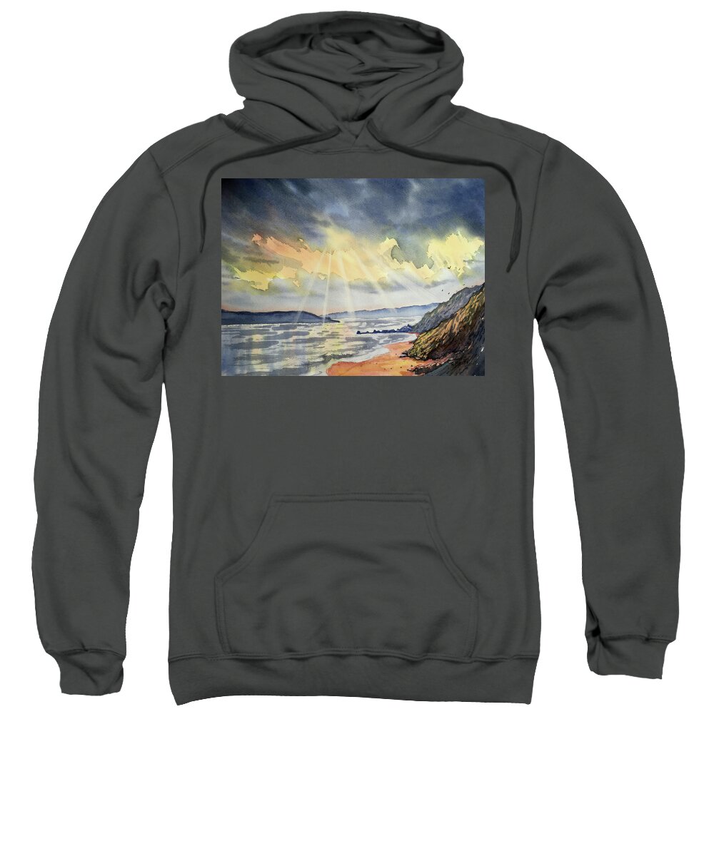 Watercolour Sweatshirt featuring the photograph SkyLight by Glenn Marshall