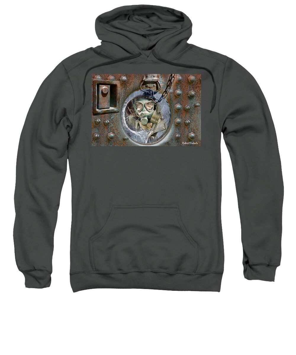  Sweatshirt featuring the photograph Social Distancing by Robert Michaels