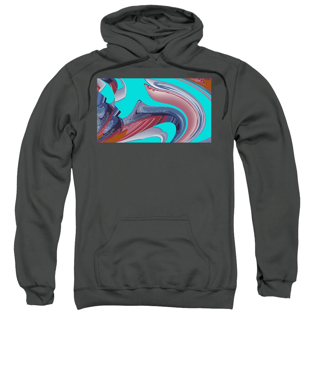 Abstract Art Sweatshirt featuring the digital art Spring Growth by Ronald Mills