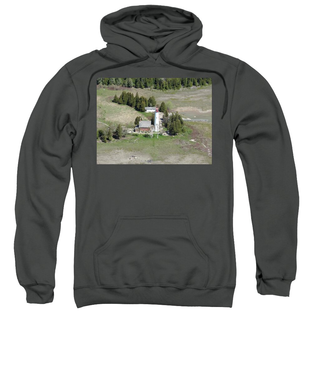 St. Helena Sweatshirt featuring the photograph St. Helena Lighthouse by Keith Stokes